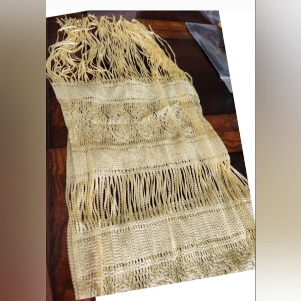Long Rayon Fringe Scarf - Picture 7 of 9